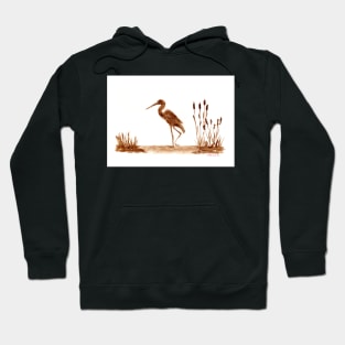 The heron by the lake Hoodie